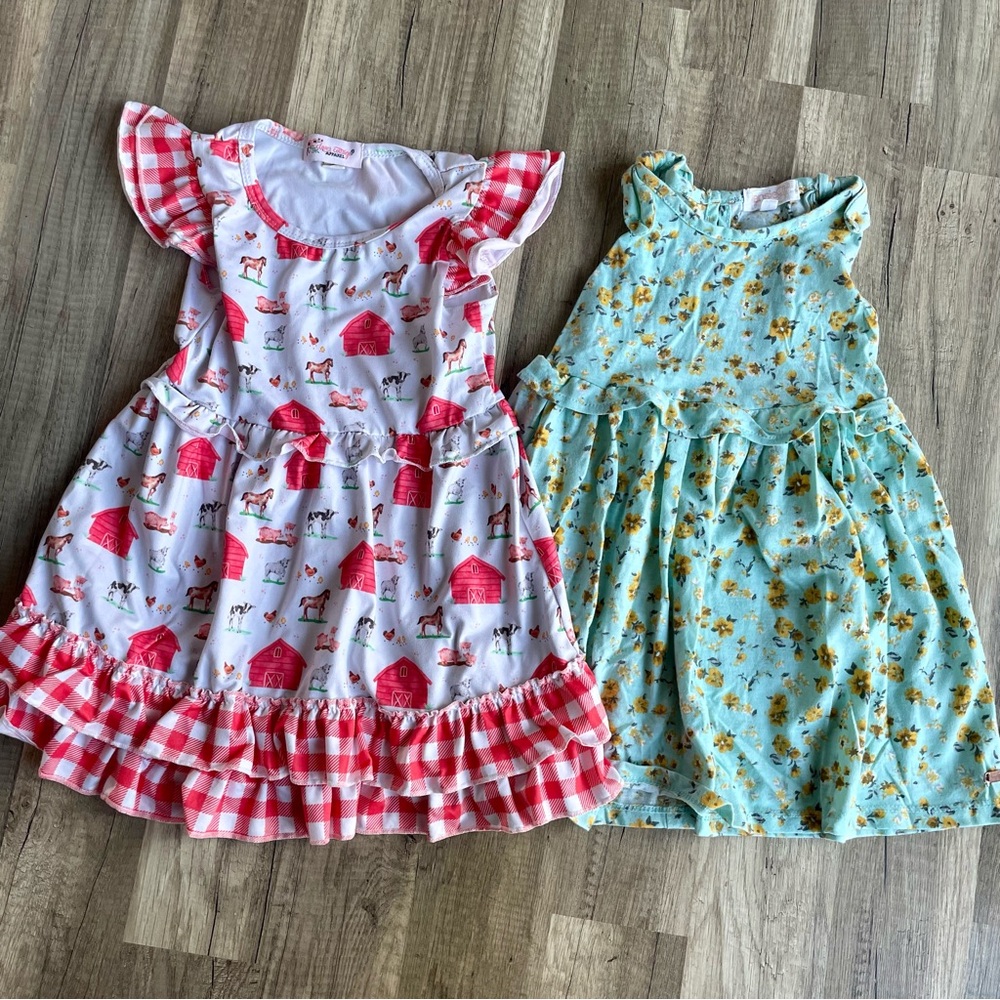 3T/4T boutique girls dresses, EUC